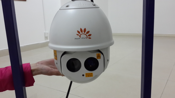 گنبد دوربین مدار بسته خارجی PTZ دوربین مادون قرمز HD 300 متری IR فاصله 20X زوم اپتیکال